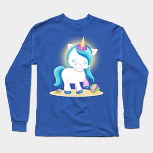 VSCO Unicorn on the Beach Long Sleeve T-Shirt